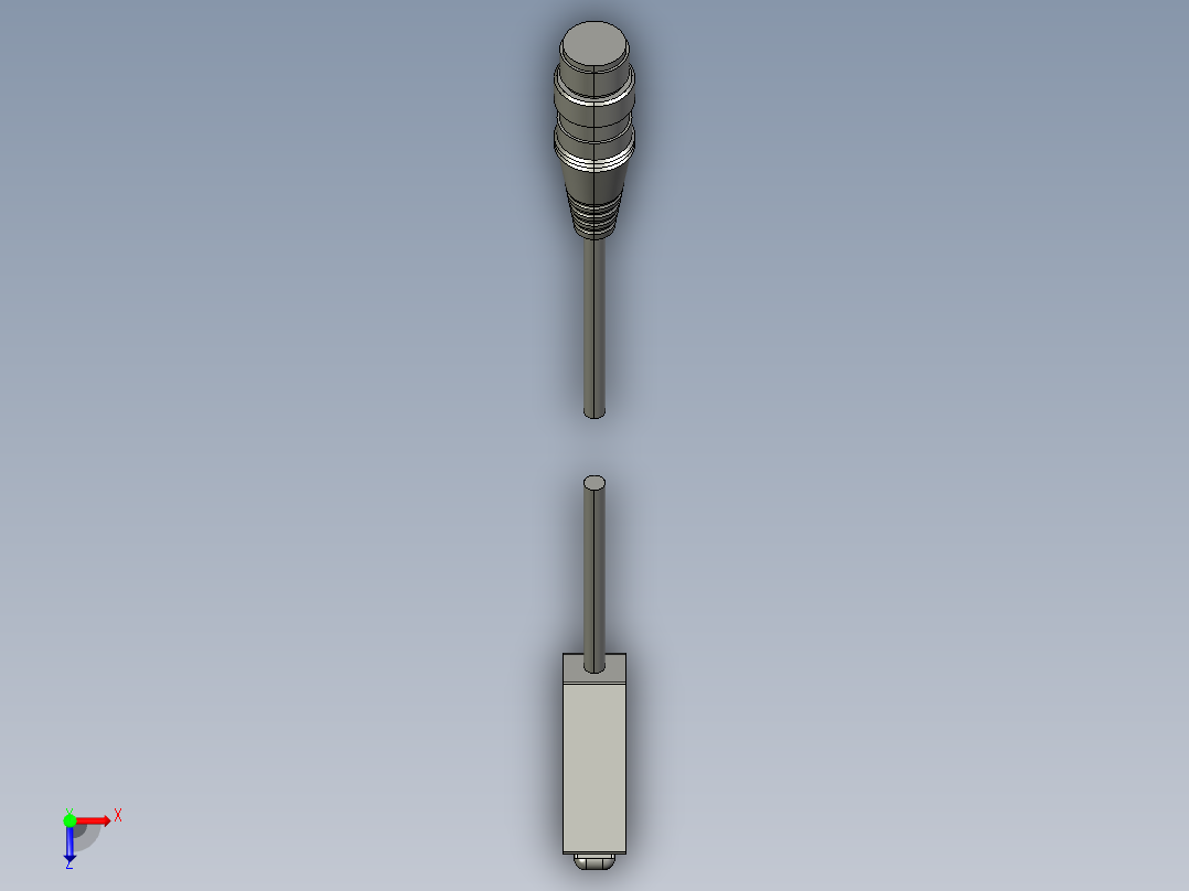基恩士PZ-M53_kc图纸模型俯视图