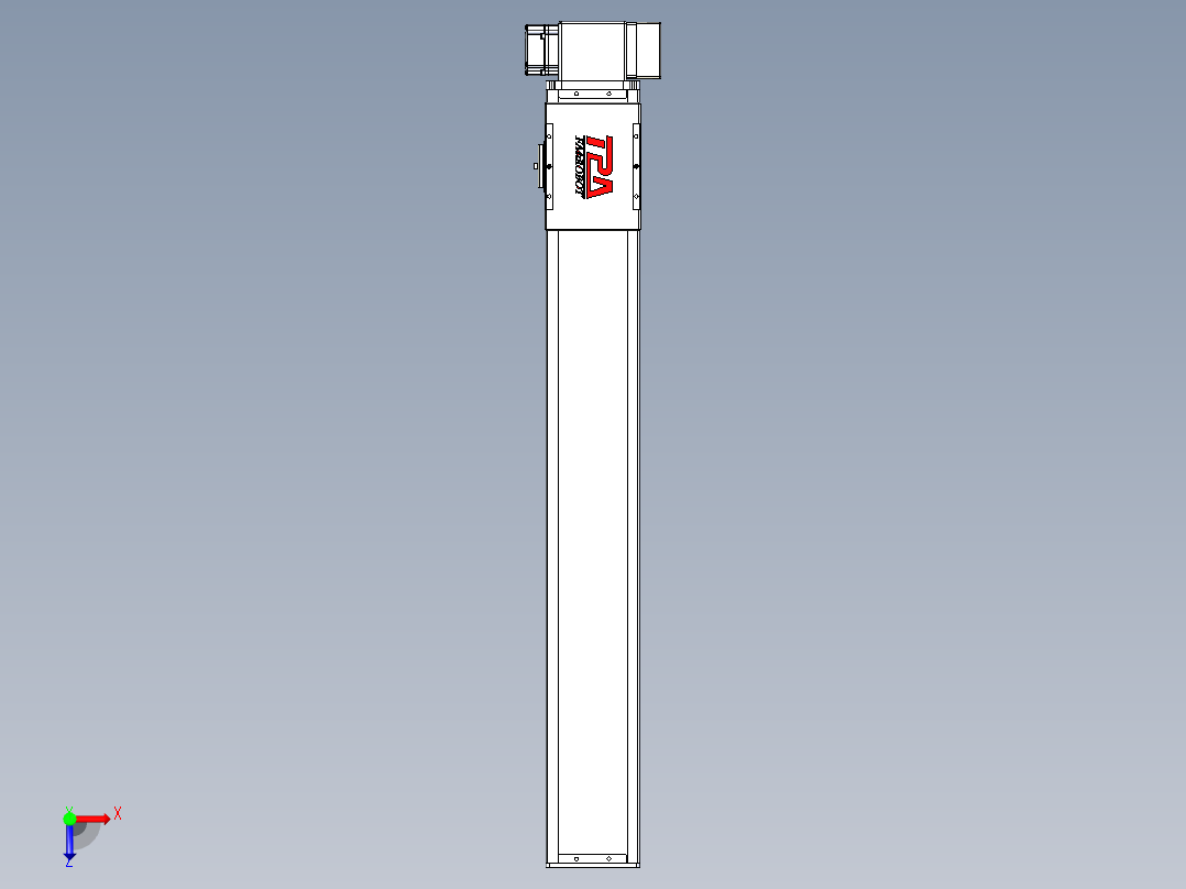 同步带全封闭直线模组TPA-HCB-110D-90-L700-LP-C-P40-N3俯视图