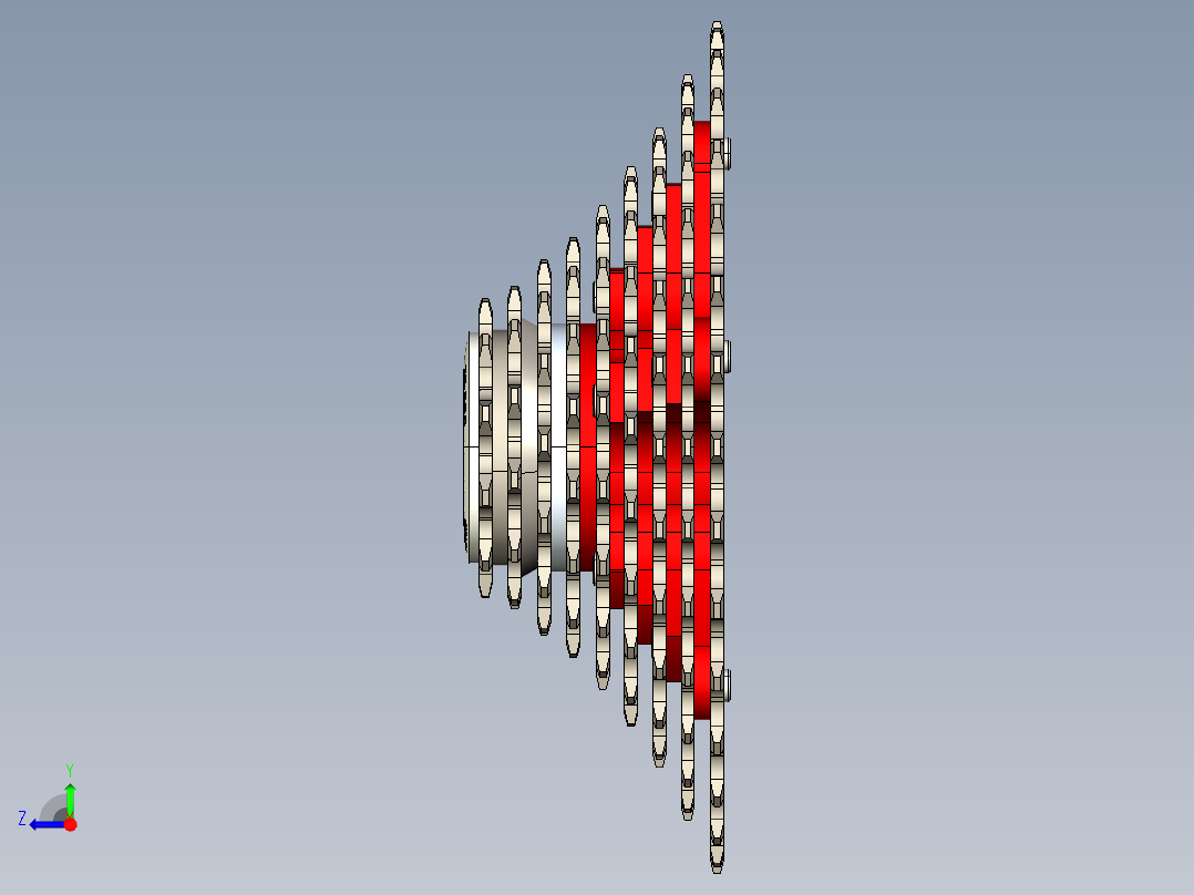 山地车SRAM盒式磁带9速-卡塞特BTT 9级右视图