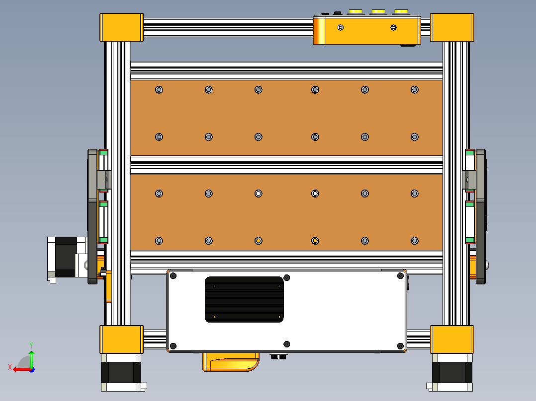 小型数控基于STM32F103S8T6后视图