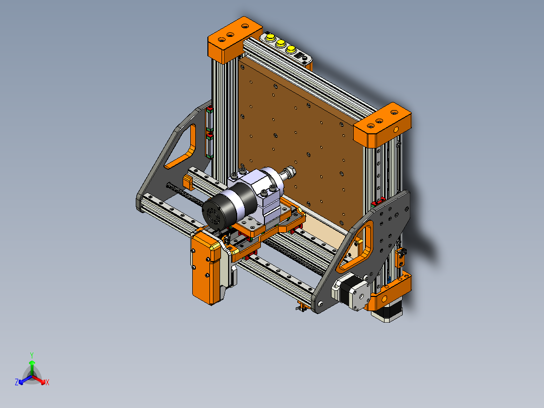 小型数控基于STM32F103S8T6正等轴测图