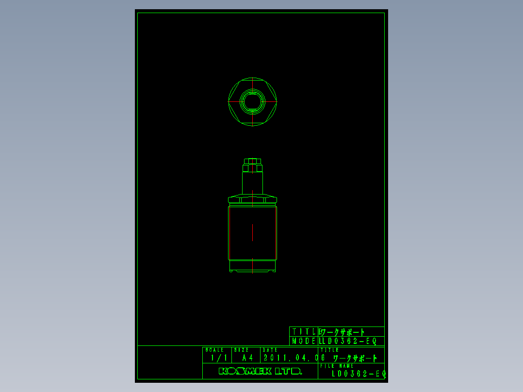 KOSMEKLD0362-EQ多系列多零件图纸模型多系列多零件图纸模型