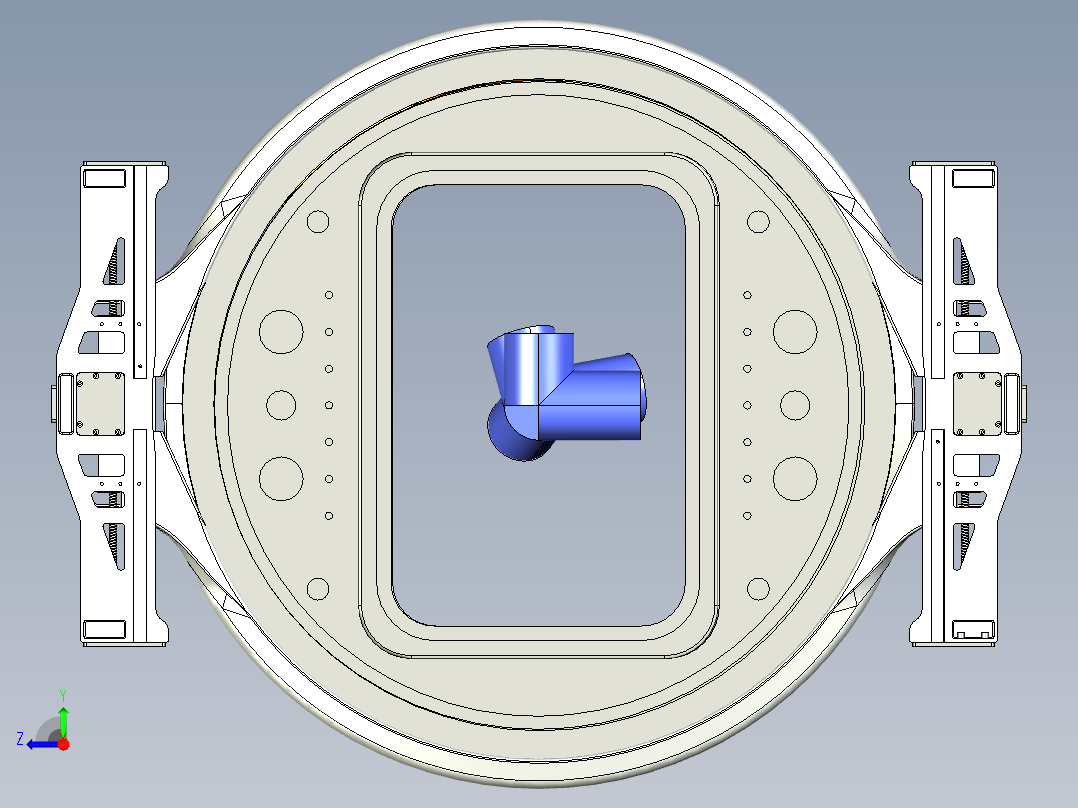 Stewart 平台右视图