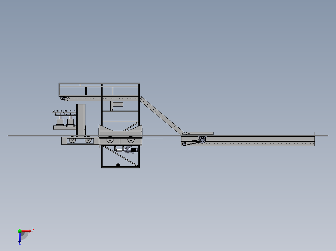 汽车装车机（自动装袋装水泥）俯视图