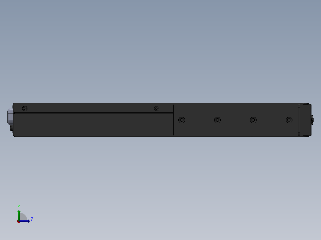 19英寸机架式UPS左视图