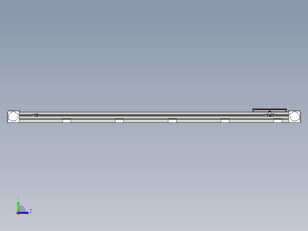 同步带滑台-欧规B8H-L176-S1750-L-ZP40-D3-N5左视图