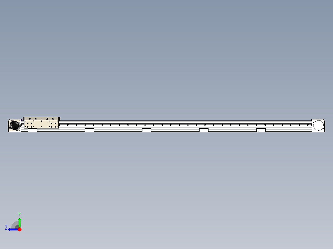 同步带滑台-欧规B8H-L176-S1750-L-ZP40-D3-N5右视图