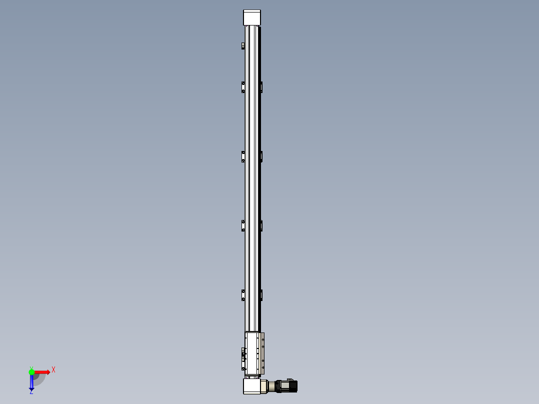 同步带滑台-欧规B8H-L176-S1750-L-ZP40-D3-N5俯视图