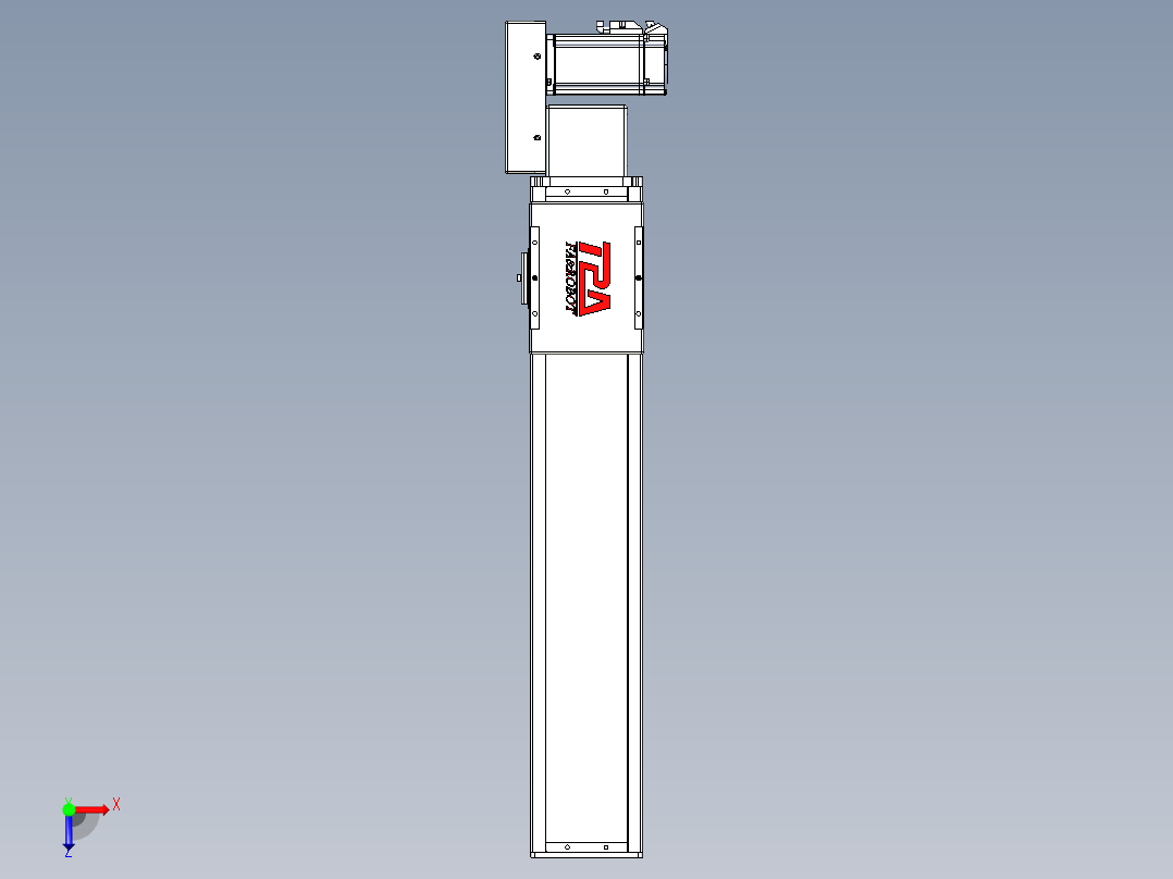 同步带全封闭直线模组TPA-HCB-110D-90-L450-MR-Y-P40-N3俯视图