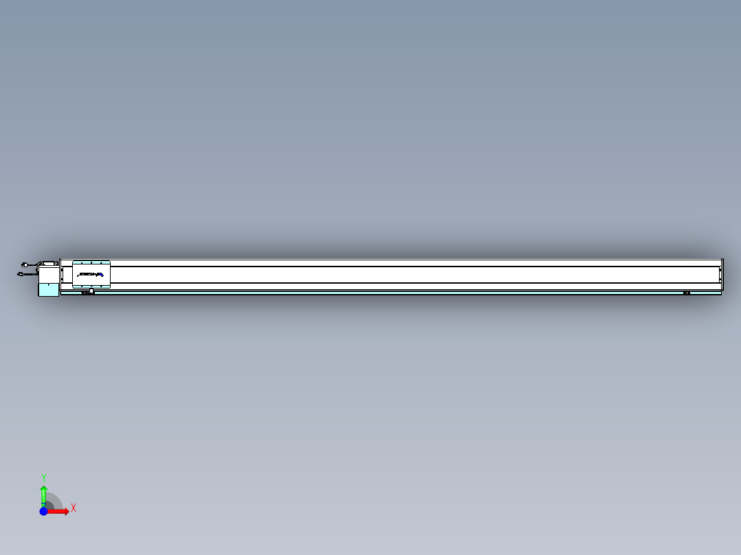 威洛博VBC同步带传动一无尘环境VBC14-L45-S2550-BLD-ZP75-C3前视图