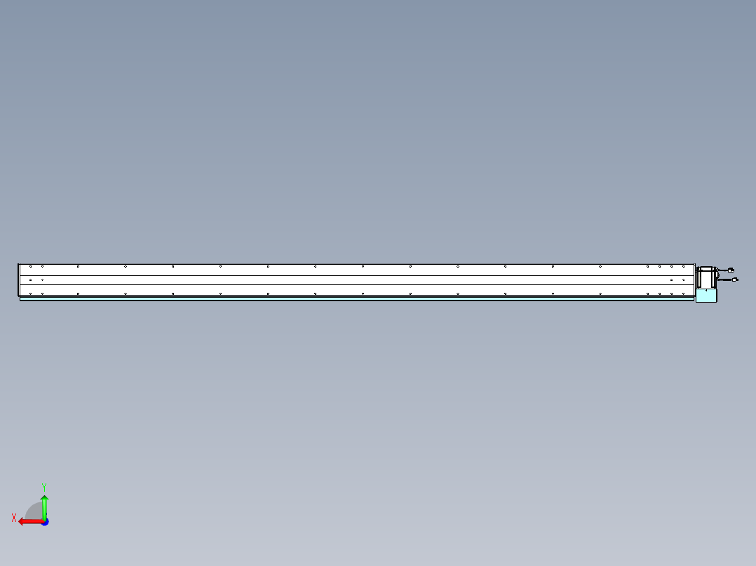 威洛博VBC同步带传动一无尘环境VBC14-L45-S2550-BLD-ZP75-C3后视图