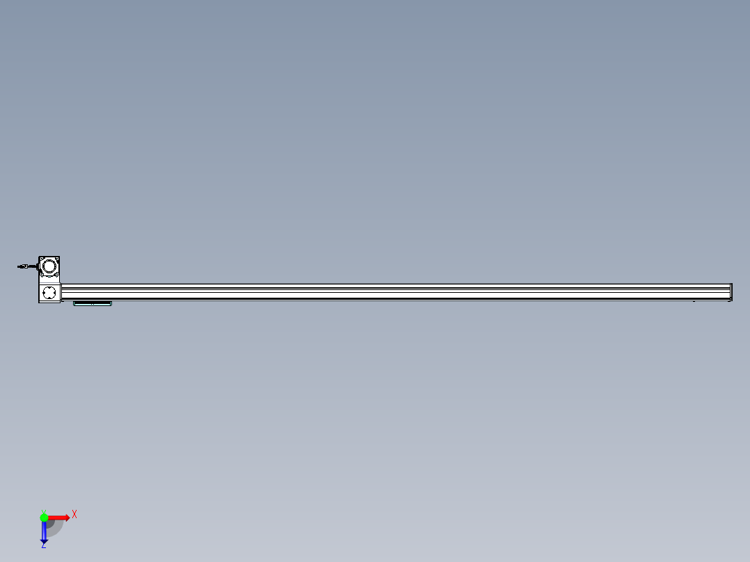 威洛博VBC同步带传动一无尘环境VBC14-L45-S2550-BLD-ZP75-C3俯视图