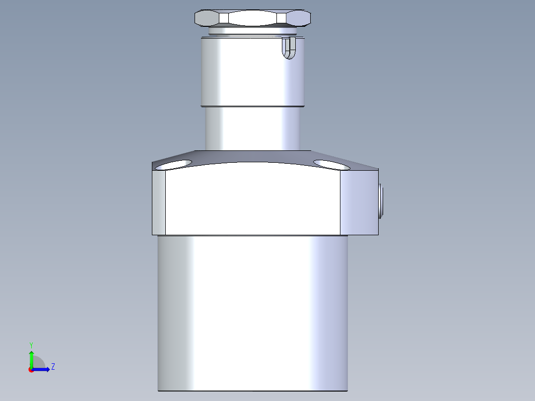 KOSMEKLG0900-GL-Y45多系列多零件图纸模型左视图