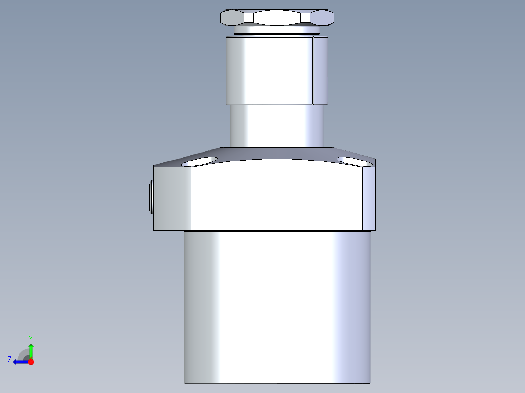 KOSMEKLG0900-GL-Y45多系列多零件图纸模型右视图