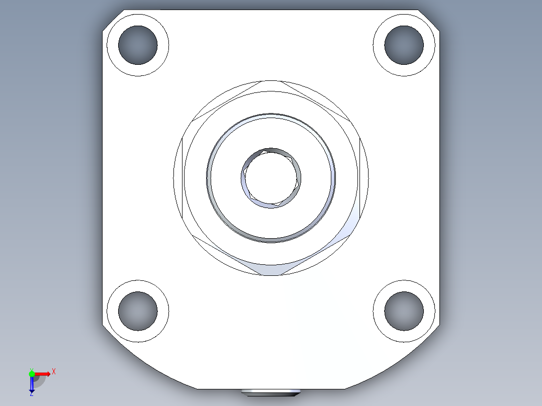 KOSMEKLG0900-GL-Y45多系列多零件图纸模型俯视图