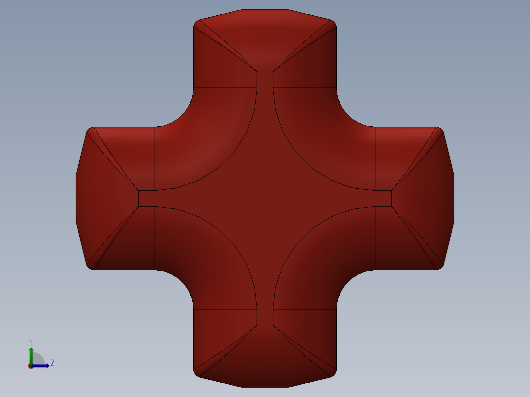 乐高机械组车桥-44294 Red Technic Axle 7左视图