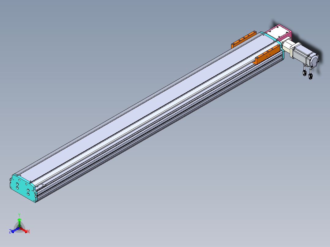 东锦同步带传动-直线滑台模组DH170B-L150-S1350-BL-P400W-C3