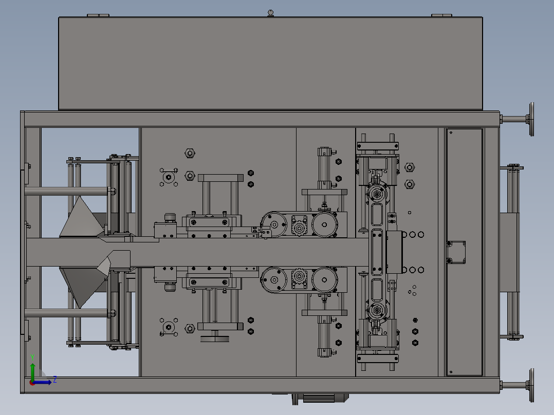 立式包装机左视图