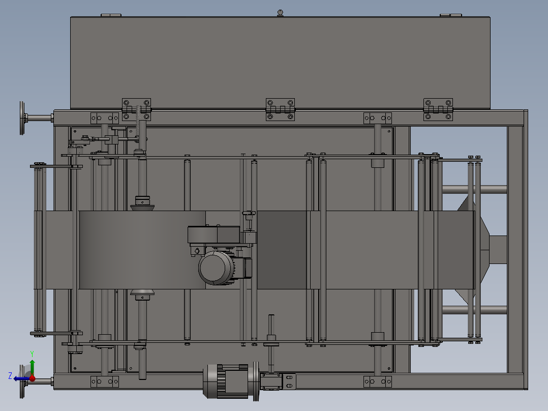 立式包装机右视图