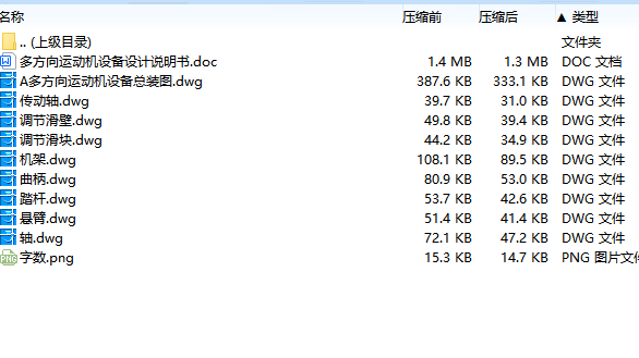 多方向运动机设备设计含9张CAD图