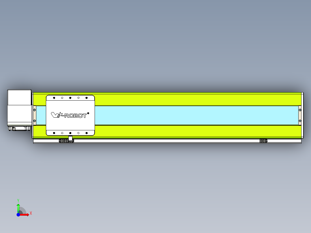 威洛博VBC同步带传动一无尘环境VBC17-L45-S700-BRD-ZP75-C3前视图