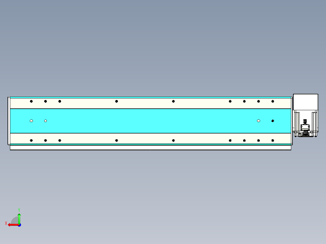 威洛博VBC同步带传动一无尘环境VBC17-L45-S700-BRD-ZP75-C3后视图