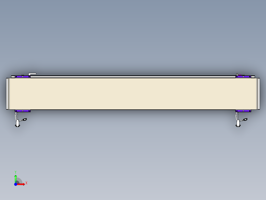 威洛博VL系列3d模型模组2VL22H1Y-S1400前视图