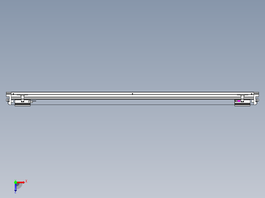 威洛博VL系列3d模型模组2VL22H1Y-S1400俯视图