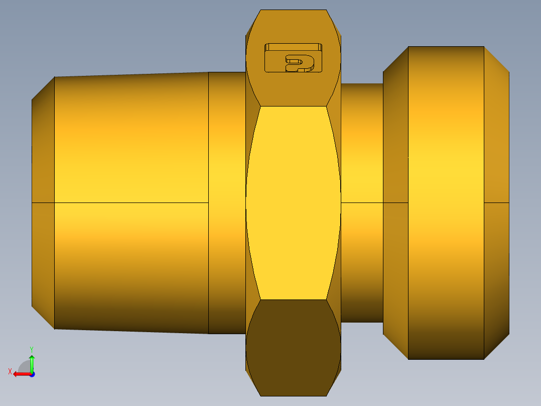 倒齿式工业管接头Ball-End Joint Adapter to Male Pipe 127HB-8-6后视图