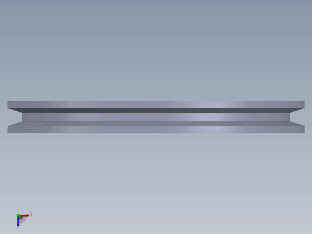 皮带轮-1--sw三维 3d模型设计图俯视图