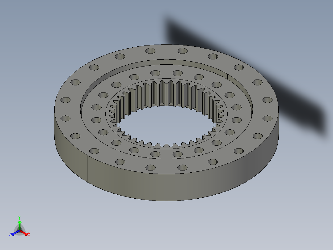 回转支承013.25.315正等轴测图