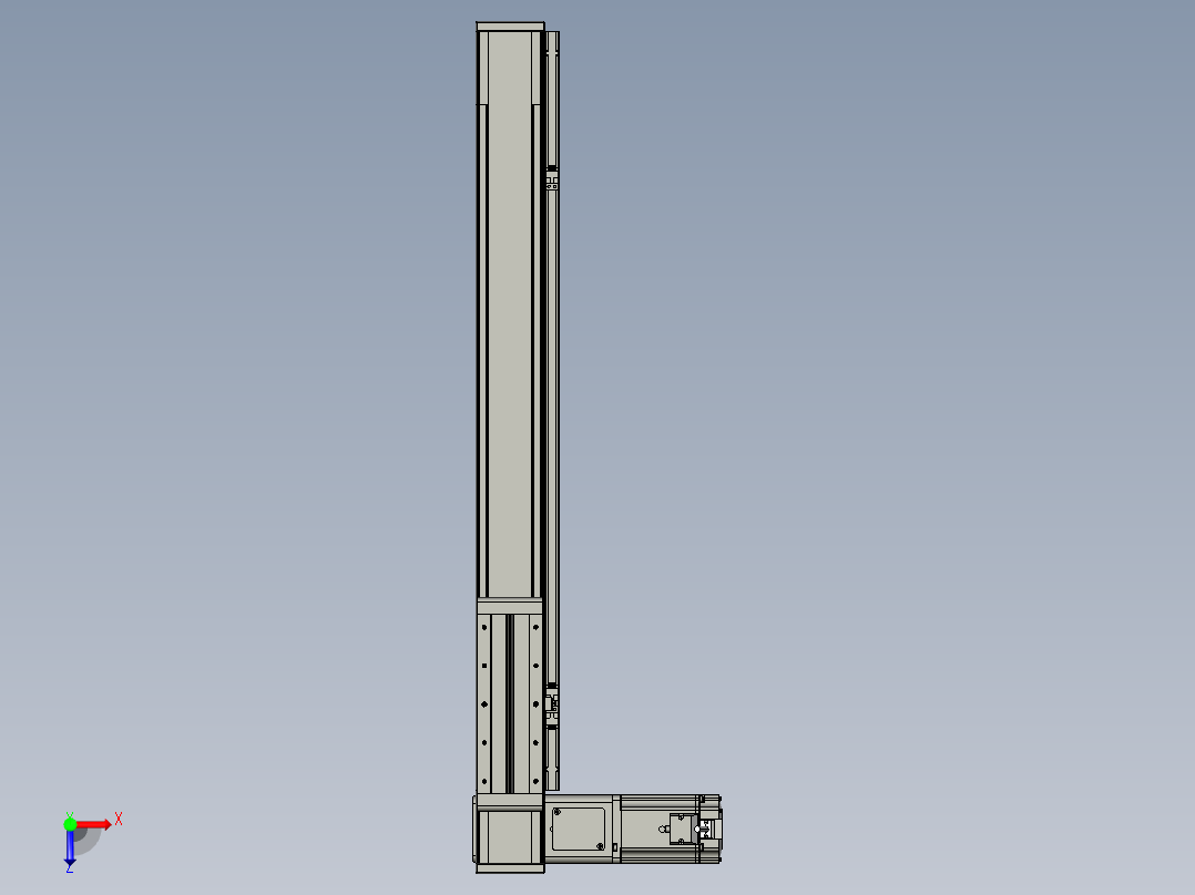 欧规系列-LB8-L150-S600-BL-ZP75-C3俯视图