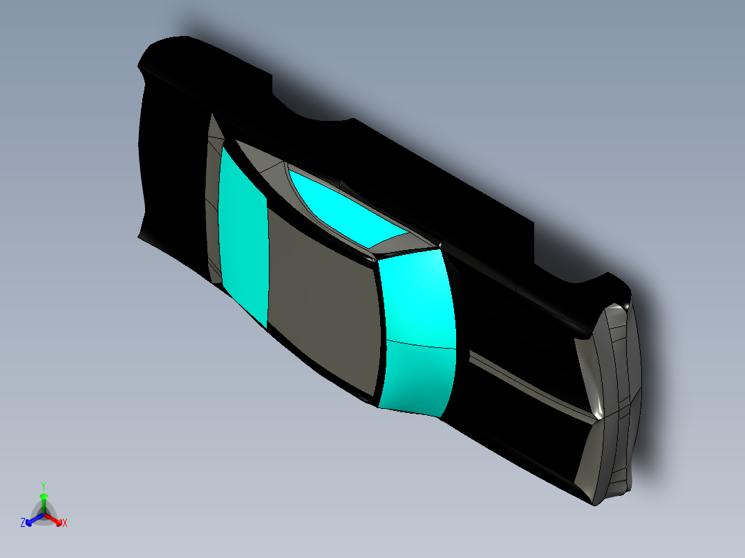 庞蒂亚克车身表皮--catia igs正等轴测图