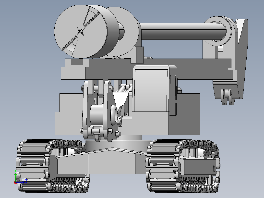 履带式工程钻机左视图