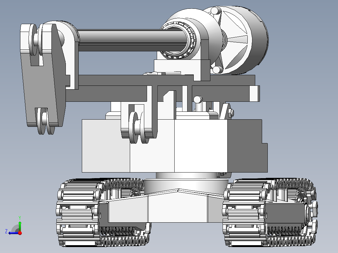 履带式工程钻机右视图