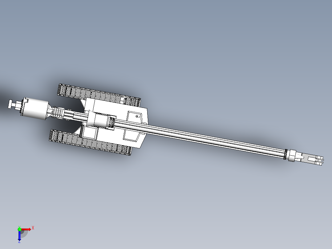 履带式工程钻机俯视图