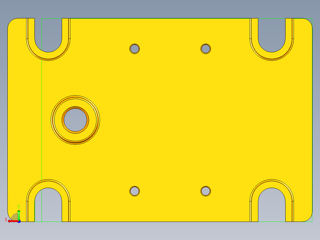 立架钻孔夹具后视图