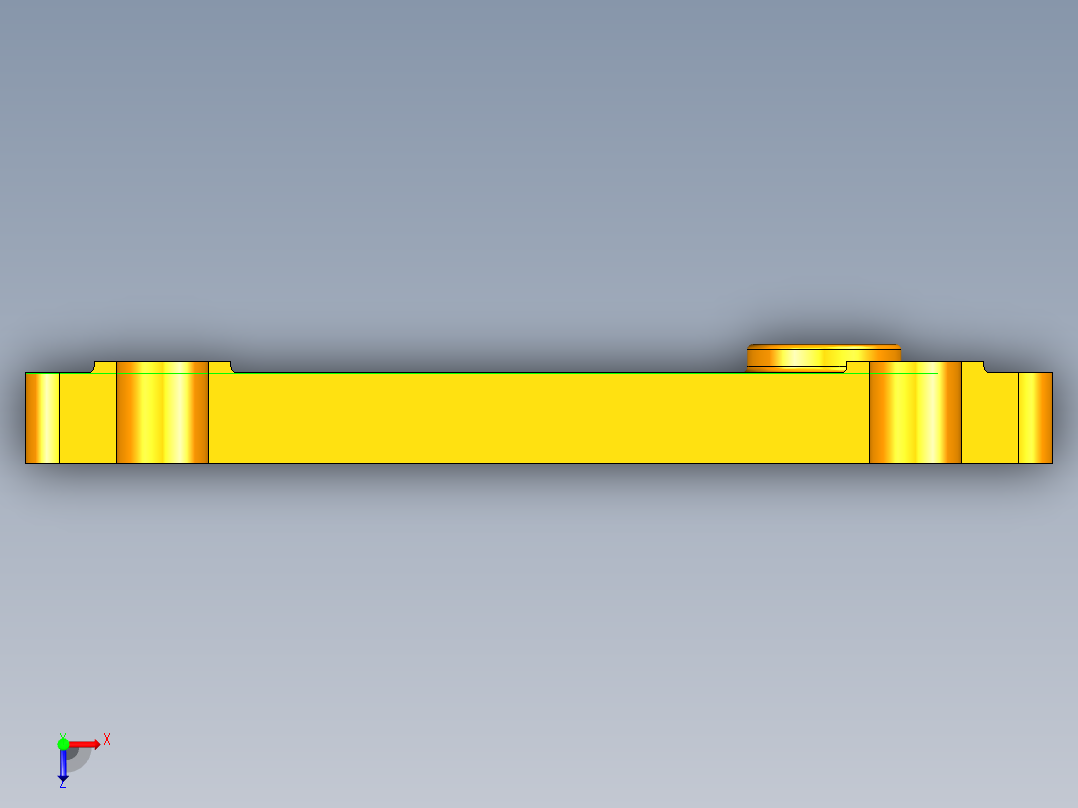 立架钻孔夹具俯视图