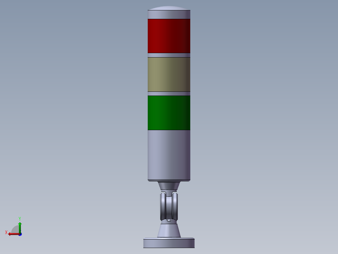 HNTD-D50-24V-折叠报警灯后视图