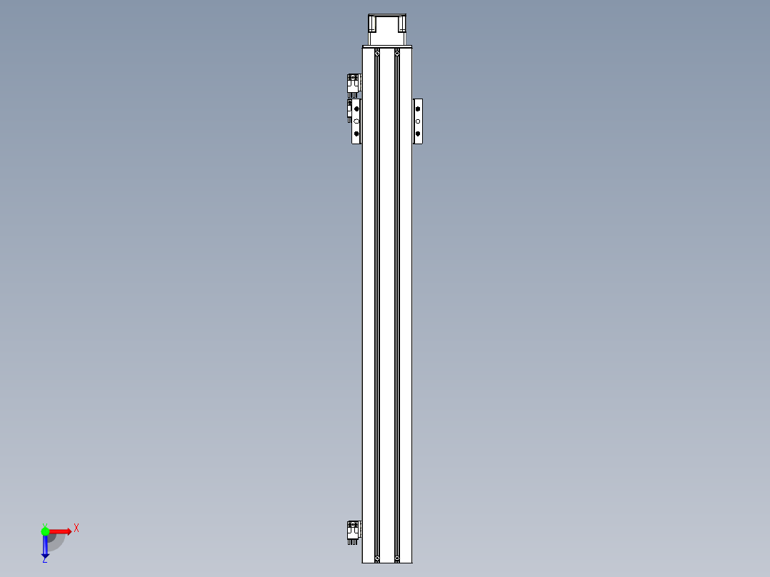 TPA-KNR-60E-1205C-L500A1-MP-BJ42-N3线性模块铝制底座俯视图