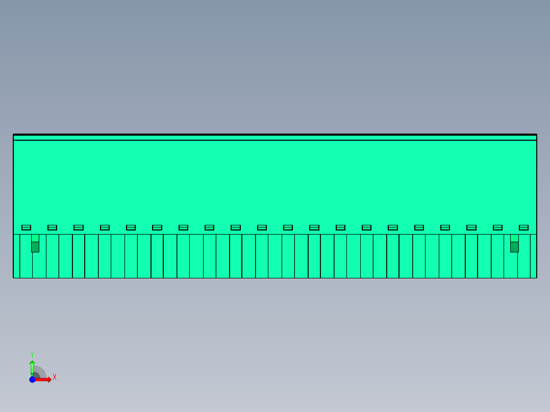DEGSON 2EDG 系列 5.0mm 可插拔接线端子组-2EDGKC-5.0-20P-14-00AH前视图