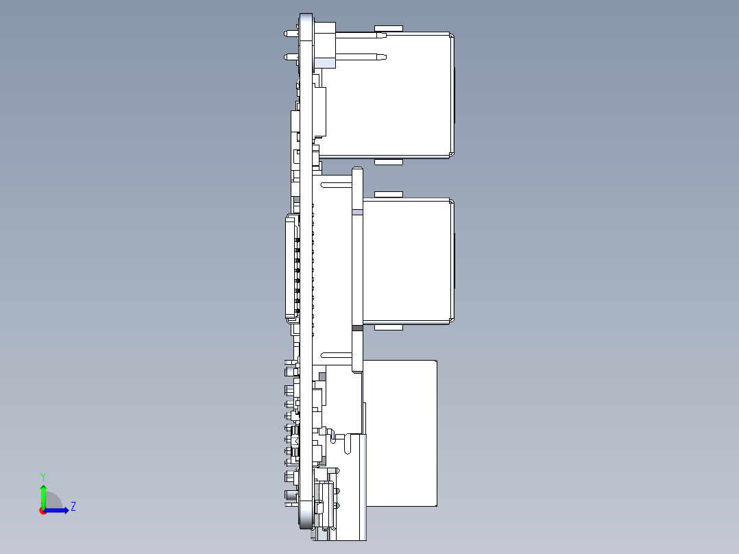 Raspberry Pi3B树莓派3b开发板左视图