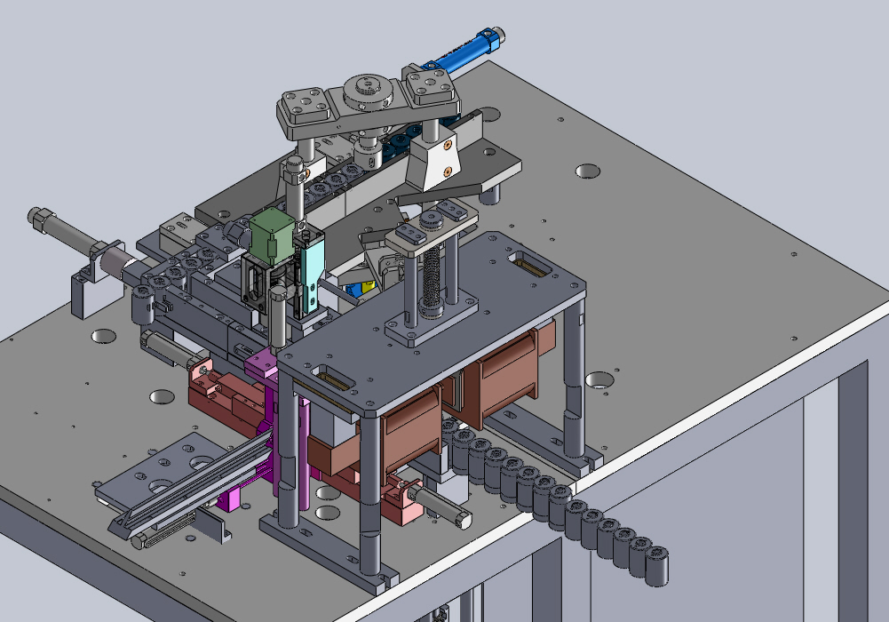 马达线圈入磁机