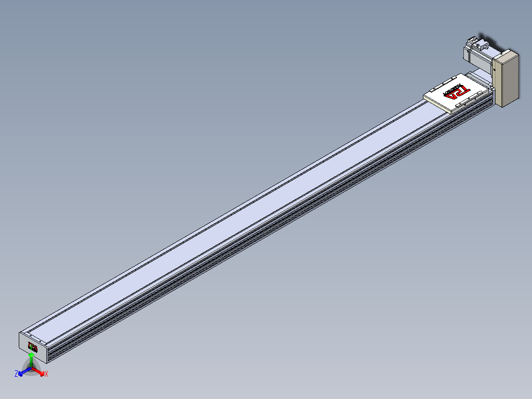 同步带全封闭直线模组TPA-HCB-110D-90-L1550-LU-Y-P40-N3