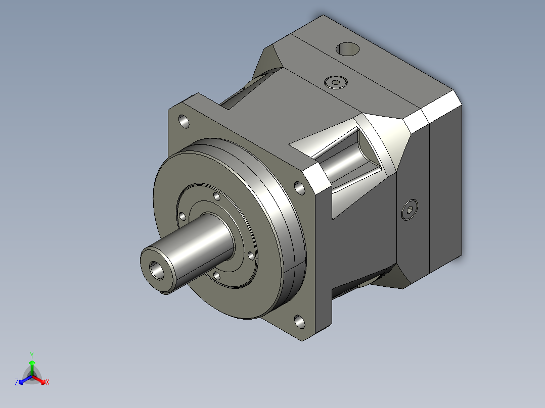 PARKER旋转式减速机<span style='color: red'>3D</span>模型STP格式