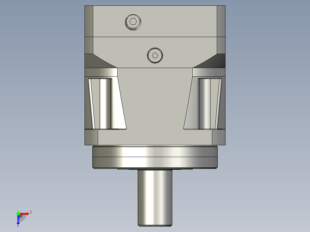 PARKER旋转式减速机3D模型STP格式俯视图