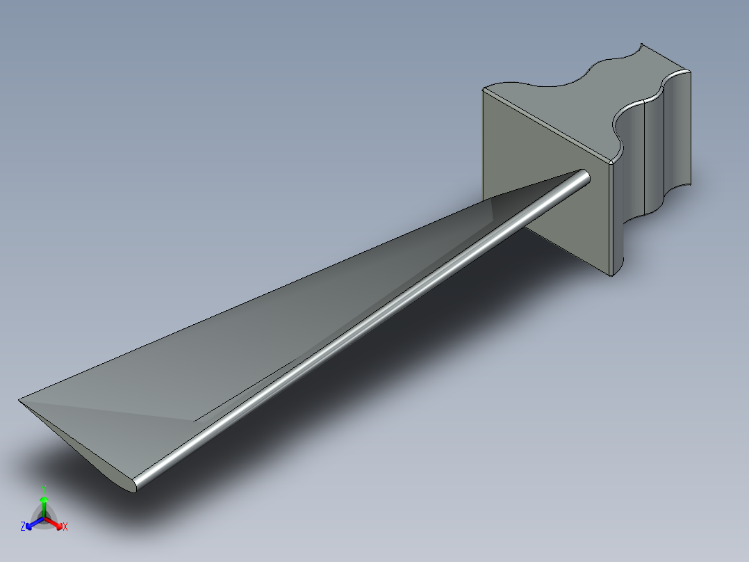 刀片 - 旋转元件---模型格式为 stp