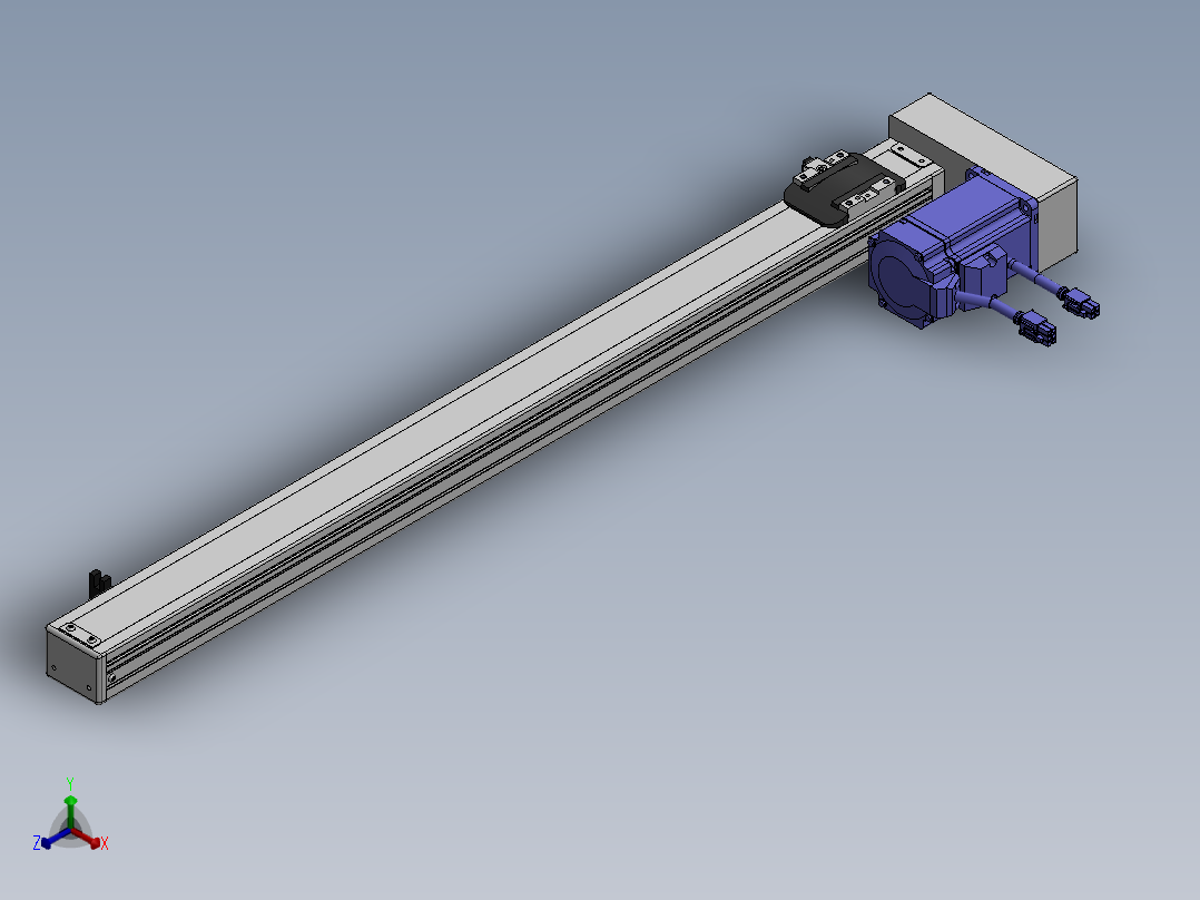 精密模组MY50-T10-650-BR-P20B-C4-C正等轴测图