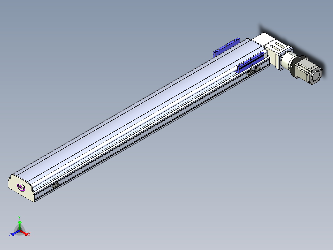 同步带滑台-半封闭B17-L100-S1250-R-P75-D3-N3