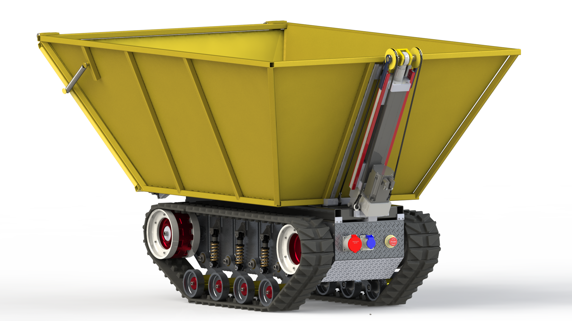 自动翻斗履带车